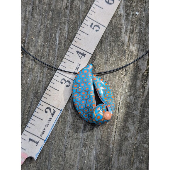 Vintage Artisan Millefiori Style Pendant Necklace - Picture 3 of 10